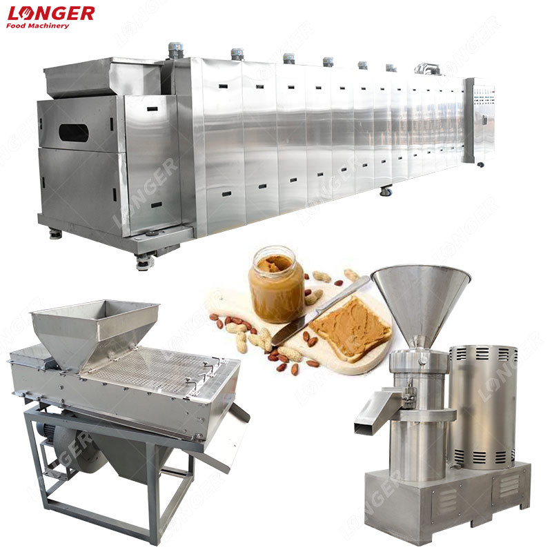 Longer Entièrement automatique Machine à Beurre de Pois Chiches Ligne de fabrication du Beurre d'Arachide 200Kgs H