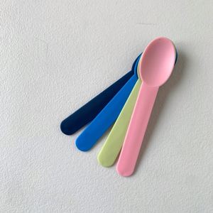 Colorful Food Grade <b>Small</b> Yogurt Plastic <b>Spoon</b> Reusable High Temperature Resistant Plastic Tableware <b>Spoon</b> for Picnic Camping - Product Image 1