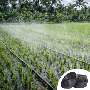 Tuyau d'irrigation plat en PE économique de 100 m, noir, diamètre <span class=keywords><strong>25</strong></span>-32 mm, économique et pratique pour les petites exploitations agricoles et les jardins - Product Image 1