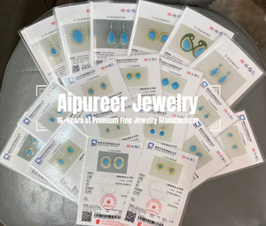 أقراط فضية S925 معتمدة من الفضة الخالصة مع حجر الفيروز الطبيعي على شكل قرع، أقراط صغيرة مرصعة بالخرز من الحجر الأزرق الحقيقي، مجوهرات للزينة والبركة - Product Image 6