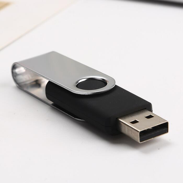 3.0 Black USB Stick 1GB 2GB 4GB 8GB 32GB 64G 128GB Rotating Portable Computer USB Memory Stick USB Flash Drives Full Capacity