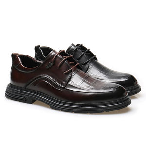 Mocassins unisexes en cuir PU de couleur unie, vente en gros, chaussures à enfiler de haute qualité, chaussures habillées bleues tendance, Oxfords pour hommes - Product Image 1
