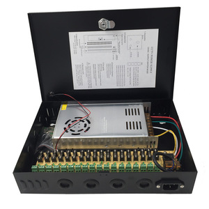 JINGRUIAN 12V 30A 18 Channel Power Supply Box DC Regulated Switching Power Supply for LED Strip Surveillance Lights - Product Image 4