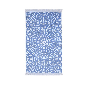 Nouveau Style 100% Bio Pur Coton Gots Certificat En Gros Doux À Séchage Rapide Premium Collection Serviette De Plage Avec Design Rayé - Product Image 1
