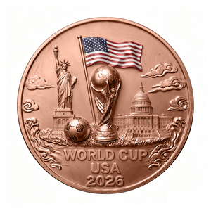 Pièce <span class=keywords><strong>de</strong></span> monnaie <span class=keywords><strong>du</strong></span> <span class=keywords><strong>monde</strong></span> <span class=keywords><strong>2026</strong></span> en cuivre pur <span class=keywords><strong>de</strong></span> 1 oz, commémorative <span class=keywords><strong>de</strong></span> l'attraction américaine, collectionnables <span class=keywords><strong>de</strong></span> <span class=keywords><strong>football</strong></span> avec impression UV - Product Image 1