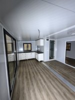 Maisons conteneurs haut de gamme en panneaux sandwich bois-acier de nouvelle génération de 40 et 20 pieds pour hôtels, maisons et kiosques extérieurs