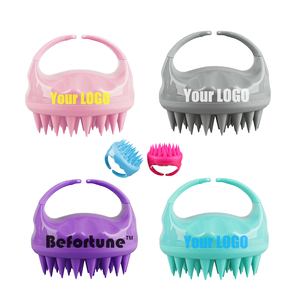 Zenara Brosse de massage ionique en silicone pour cuir chevelu, étanche, avec manche en plastique, pour shampoing et exfoliation sous la douche - Product Image 3