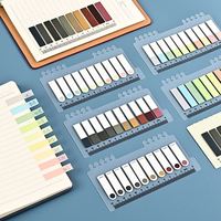Blocs-notes adhésifs transparents en PET, imperméables, pour messages et rappels, notes colorées