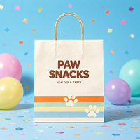 Sac cadeau personnalisé avec poignée en papier, imprimé avec la marque, sac de shopping en papier kraft biodégradable