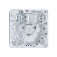 Spa de luxe VIRLUX avec 38 jets et chauffage de 3 kW pour une relaxation extérieure économique