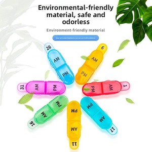 Organizador de Pastillas Mensual Portátil al por Mayor, 30 Días, 32 Compartimentos AM/PM, Material PP, Estuches para Vitaminas - Product Image 2