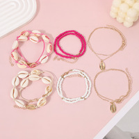 Nouvelle Collection 2026 : Ensemble Collier Ras-du-Cou Perlé Trois Pièces pour Femme, Style Bohème Tendance, avec Coquillages en Alliage Thème Océan, Idéal pour Fêtes et Quotidien
