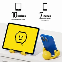 Original créatif dessin animé visage souriant rotatif pouce téléphone portable support de tablette tableau de bord monté paresseux support de téléphone portable