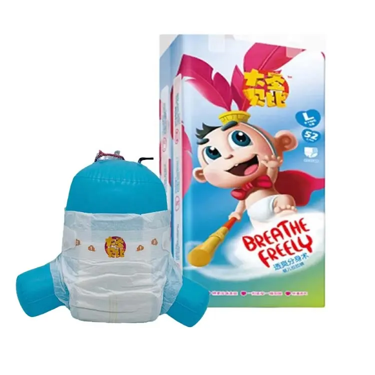 공장 중국 통기성 베이비 케어 기저귀 제품 부드러운 면 일회용 아기 기저귀 OEM 맞춤형 개인 라벨
