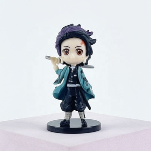 6 uds figurita de <span class=keywords><strong>Manga</strong></span> de animación 2th <span class=keywords><strong>Kimetsu</strong></span> <span class=keywords><strong>Yaiba</strong></span> figura de juguete de dibujos animados modelo decoración Ghost Slayer figura de acción - Product Image 4