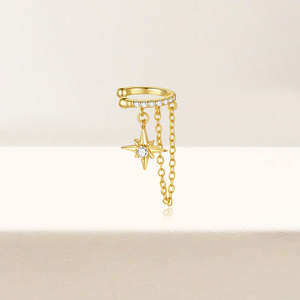 CANNER 925 Star Pendent Daily Wear Non-Piercing <b>Ear</b> <b>Cuff</b> for Women - Product Image 6