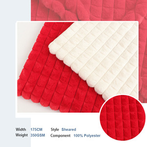 Tùy Chỉnh 100% Polyester Vải Thoáng Khí Sang Trọng Mềm Mại Chống-Thuốc Giả Thỏ Lông Vải Cắt Plaids Cho Nhà Hàng Dệt May - Product Image 2