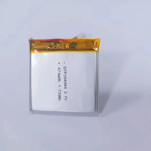 ODM/OEM 사용자 정의 제품 304040 폴리머 배터리 470mah <span class=keywords><strong>3.7V</strong></span> <span class=keywords><strong>Lipo</strong></span> 파우치 리튬 이온 배터리 셀 - Product Image 6