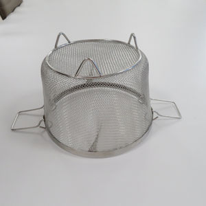 Passoire à emboutissage en maille personnalisée avec poignées pliantes pour pâtes à frire salades passe au lave-vaisselle - Product Image 5