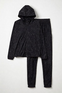 Ensemble de survêtement unisexe tie-dye à capuche avec fermeture éclair intégrale, coupe ample, décontracté, pour l'automne, taille adulte - Product Image 2