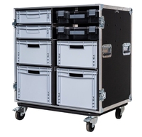 Tiroirs Euro personnalisés Conteneur de stockage Outil Flight Road Case