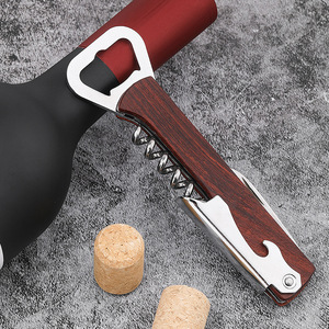 Set di apertura vino rosso Multi-funzionale-Design ippocampo con manico in legno massello, portatile e di fascia alta - Product Image 2