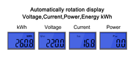 Medidor de Energía Electrónico Monofásico SUPOELE DDS662-B 0-80A con Pantalla Digital LCD Retroiluminada, Medidor de KWh y Vatios