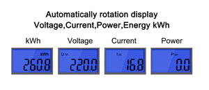 SUPOELE DDS662-B 0-80A Contatore di Energia Elettrica Monofase con Display Digitale LCD Retroilluminato, Misuratore KWh/Watt - Product Image 3