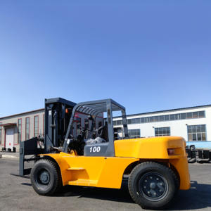 Fabrika 3 aşamalı tam ücretsiz Mast10ton Forklift ile 15 Ton 8ton 10ton Epa sertifikalı dizel forklift  tedarik - Product Image 1