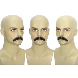 <span class=keywords><strong>Baffi</strong></span> <span class=keywords><strong>Finti</strong></span> Diritti in Capelli Umani, Barba Invisibile Annodata a Mano, Barba Finta Realistica per Uomini - Product Image 6