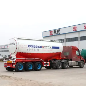 Low Price Powder Material Carrier Mobile Road Tanker Dry Bulk Cement Tank Truck Trailer