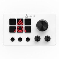 Manette de jeu filaire pour PC Ajazz AKP03E, contrôleur de bureau, clavier à 6 touches, bouton rotatif, clavier filaire, joysticks, manettes de jeu