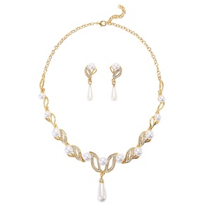 Collar de perlas clásico de alta calidad, conjunto de joyería Vintage, chapado en oro, fabricante de joyería de lujo, gran oferta - Product Image 2