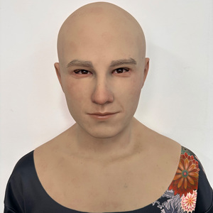 Masque <span class=keywords><strong>de</strong></span> mascarade en silicone hautement élastique, masque facial intégral sans tête pour jeux <span class=keywords><strong>de</strong></span> rôle, cosplay, accessoires <span class=keywords><strong>de</strong></span> déguisement - Product Image 1