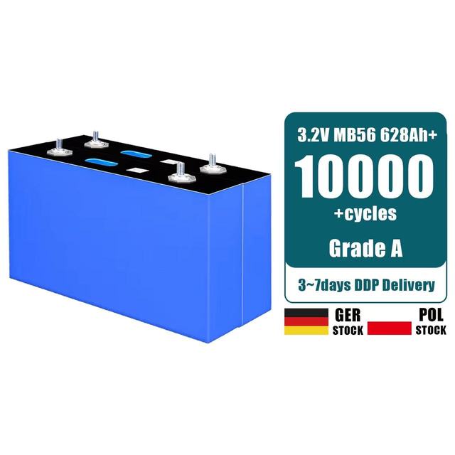 Poland Germany Eu Stock 3.2V Ev Battery Pack 314Ah 280Ah 320Ah 560ah 628ah Lifepo4 Battery Solar Energy Storage Battery Italy