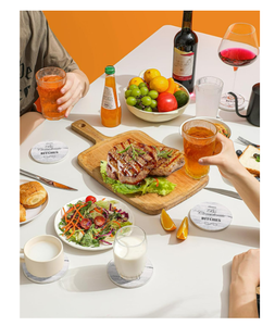 Ensemble de <span class=keywords><strong>sous</strong></span>-verres modernes et amusants White Elephant - Cadeau original pour adultes, Noël et pendaison de crémaillère, nouvelle maison - Product Image 3