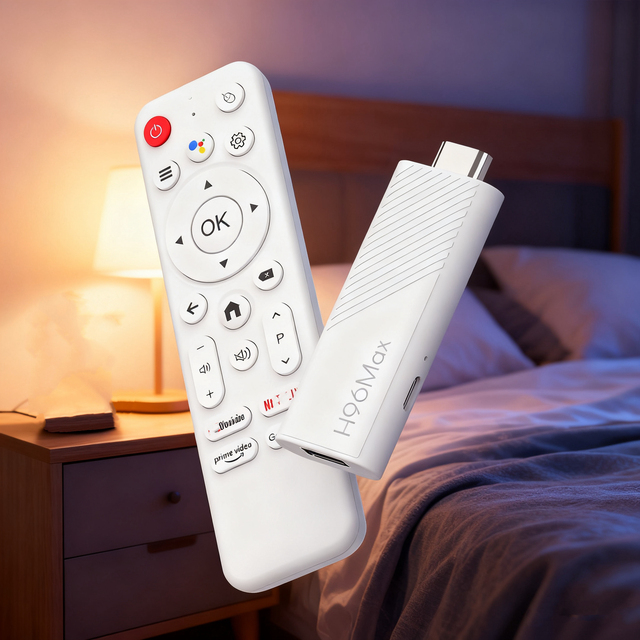 2025 Hot Sale H96 Max H313 4K Streaming Android TV Box Android 14 2GB RAM Quad Core ARM WiFi 2.4/5GHz USB2.0 Hotel Mode TV Stick