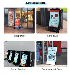 43-inch 4K xách tay <span class=keywords><strong>LCD</strong></span> hiển thị trong nhà ngoài trời Pin hoạt động Poster Bảng điều chỉnh máy nghe nhạc quảng cáo kỹ thuật số biển với Totem đứng - Product Image 6
