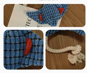 Juguete marino para perros para aliviar el aburrimiento, resistente a mordidas y para moler los dientes, muñeco para perros con sonido. - Product Image 4