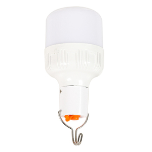 Bombilla LED E27 5000K Luz Diurna, Cuerpo de Plástico, SMD 2835, Botón Manual, 50000 Horas de Vida Útil, AC 85-265V, Forma B10, Alimentación Solar, Ra90 CRI - Product Image 1