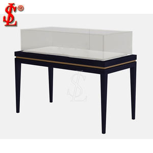 Escaparate de fabricación de fábrica para joyería de oro Escaparate de exhibición de joyería de madera Escaparate de vidrio de exhibición de mercado de joyería - Product Image 2