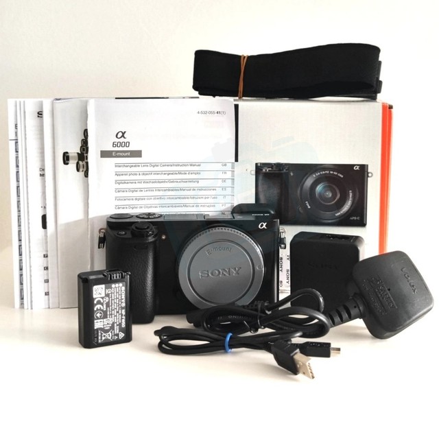 HFT Professional Alpha A6000 24.3MP Professional Camcorder Full-frame CMOS Sensor 3.0inch HD Display SD Black Body Only
