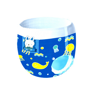 Disposable Baby Swimming Pull-Up Diapers 9-13kg 3D Leak Prevention Channel Printed Soft For Pool Travel - Product Image 2