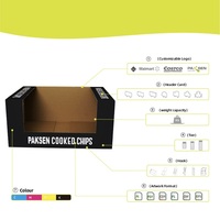 Petit comptoir de table support publicitaire en PVC mousse carton produit présentoir pour nouilles gaufré ondulé Sushi sucre