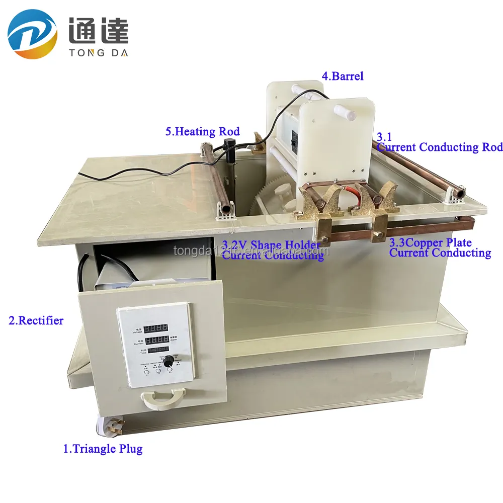 آلة الطلاء بالنحاس Junan TUNDA/معدات الطلاء الكهربائي اليدوي بالنيكل