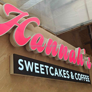 Insegna Luminosa LED Personalizzata per Pubblicità, Ristoranti, <span class=keywords><strong>Internet</strong></span> Café, Logo Negozio, Insegna 3D con Illuminazione - Product Image 3