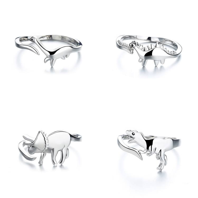 Preciosas en forma de dinosaurio-abiertos simples regalos de la joyería el anillo encantador para las mujeres Preciosas en forma de dinosaurio-abiertos simples regalos de la joyería el anillo encantador para las mujeres