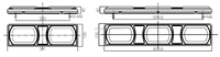 ADR IP67 10-30V Rectangle Heavy Duty Trailer Tractor Lights Turn Stop Reverse LED Trailer Feux arrière avec réflecteur