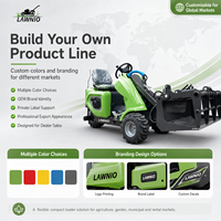 Chargeuse compacte LAWNIO certifiée CE EPA EuroV ISO, à transmission hydraulique intégrale, machine polyvalente pour vignobles