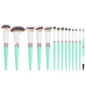 17Pcs Atacado Maquiagem De Luxo Brush Set Com Látex Livre Maquiagem Esponja Puff Beleza Profissional Precisa Maquiagem Brush Set